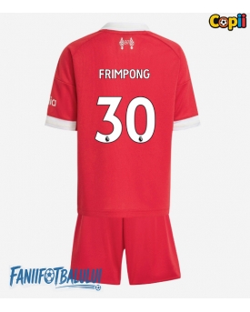 Liverpool Jeremie Frimpong #30 Echipament de Fotbal Replică 2025-26 Copii Acasa (+ Șorturi)
